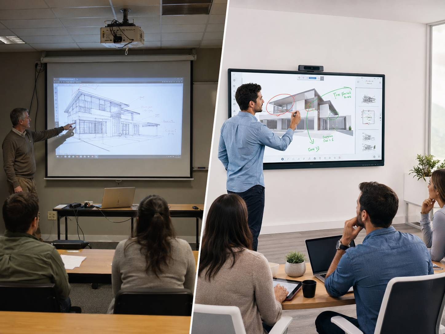 Smart Board Interactive Whiteboard vs Projector