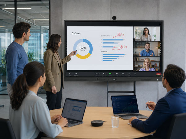 Smart Boards for Business Support Hybrid Meetings