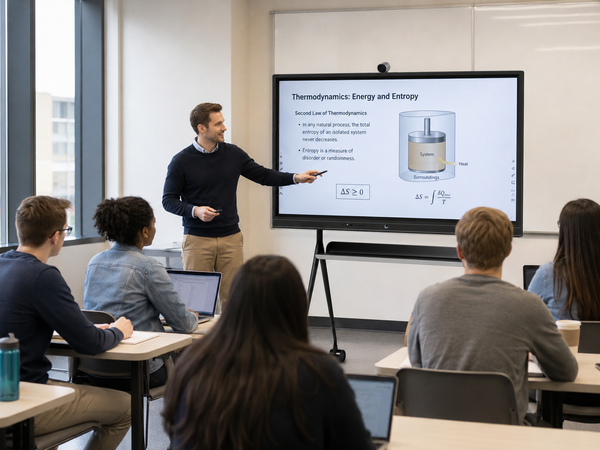 TIBURN HQ Board 75" R3 MAX: One Smart board, Dual OS  for a classroom