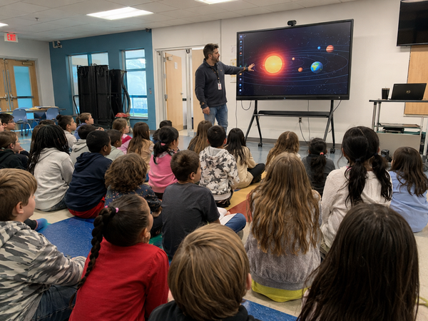 Smart board vs projector comparison for elementary classroom teaching