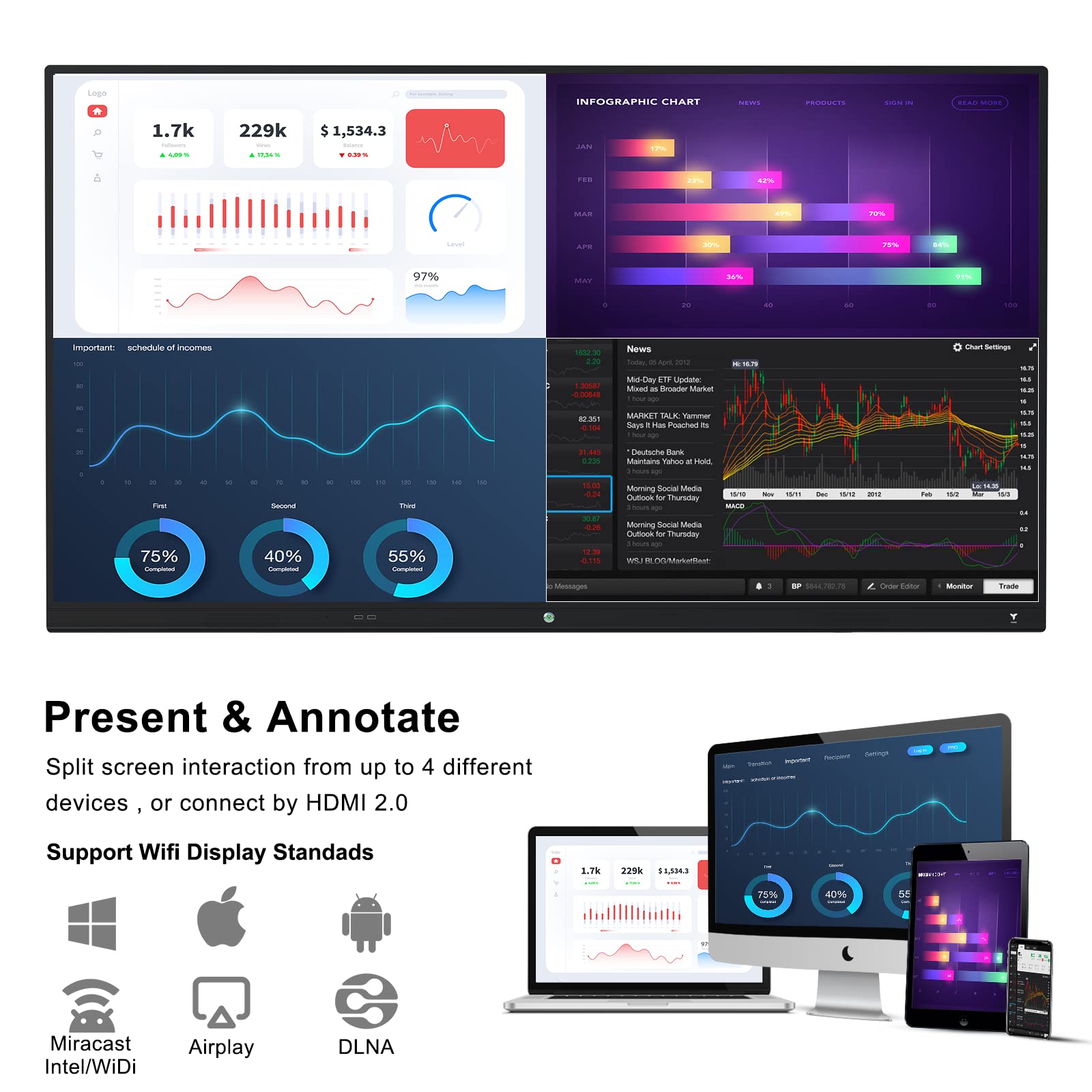 TIBURN HQ Board 75" R3 MAX