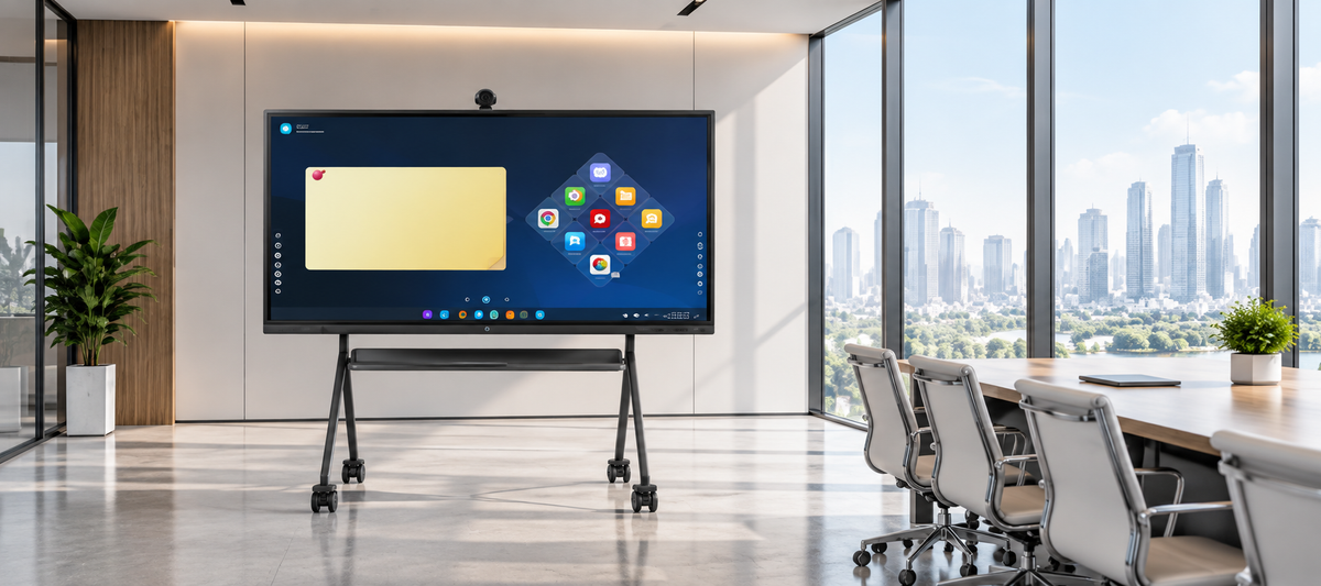 Hybrid meeting using a TIBURN smart board