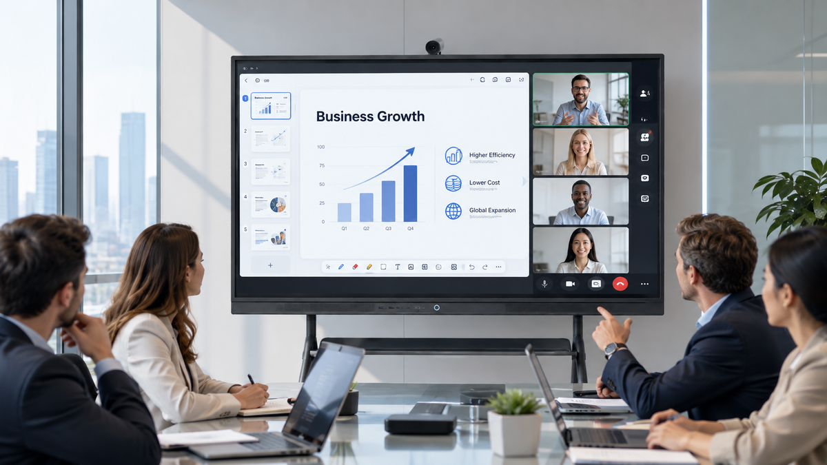 Presentation using a TIBURN smart board