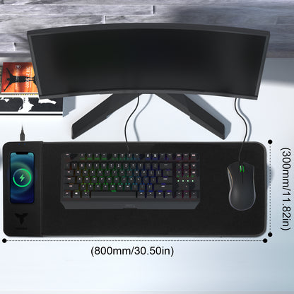 TIBURN Wireless Charger Gaming Mouse Pad