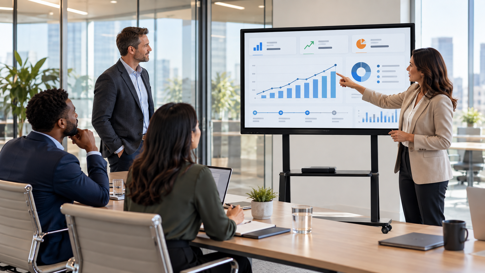 Presentation using a TIBURN smart board